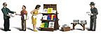 Woodland Scenics A2740 Newsstand Figures O-Scale Woodland Scenics A2740 Newsstand Figures O-Scale