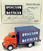 Eastwood Automobilia 19-0108 Die-cast Lionel 1952 GMC C.O.E. Box Truck 1/34 Scale Eastwood Automobilia 19-0108 Die-cast Lionel 1952 GMC C.O.E. Box Truck 1/34 Scale