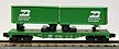 Lionel 6-9133 Burlington Flat Car with Vans