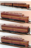 K-Line K-29802 Pennsylvania PRR PA A-B-A Diesel Engine Set with TMCC