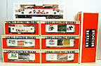 Lionel 6-18311, 6-19256, 6-19261, 6-19262, 6-19264, 6-19265, 6-19273 Disney EP-5 Electric Engine, Hi-Cube Boxcars and Caboose Train Set Lionel 6-18311, 6-19256, 6-19261, 6-19262, 6-19264, 6-19265, 6-19273 Disney EP-5 Electric Engine, Hi-Cube Boxcars and Caboose Train Set