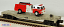 MTH 30-7629 MTH Transportation Semi-Scale Flatcar with Ertl Die-cast Fire Truck